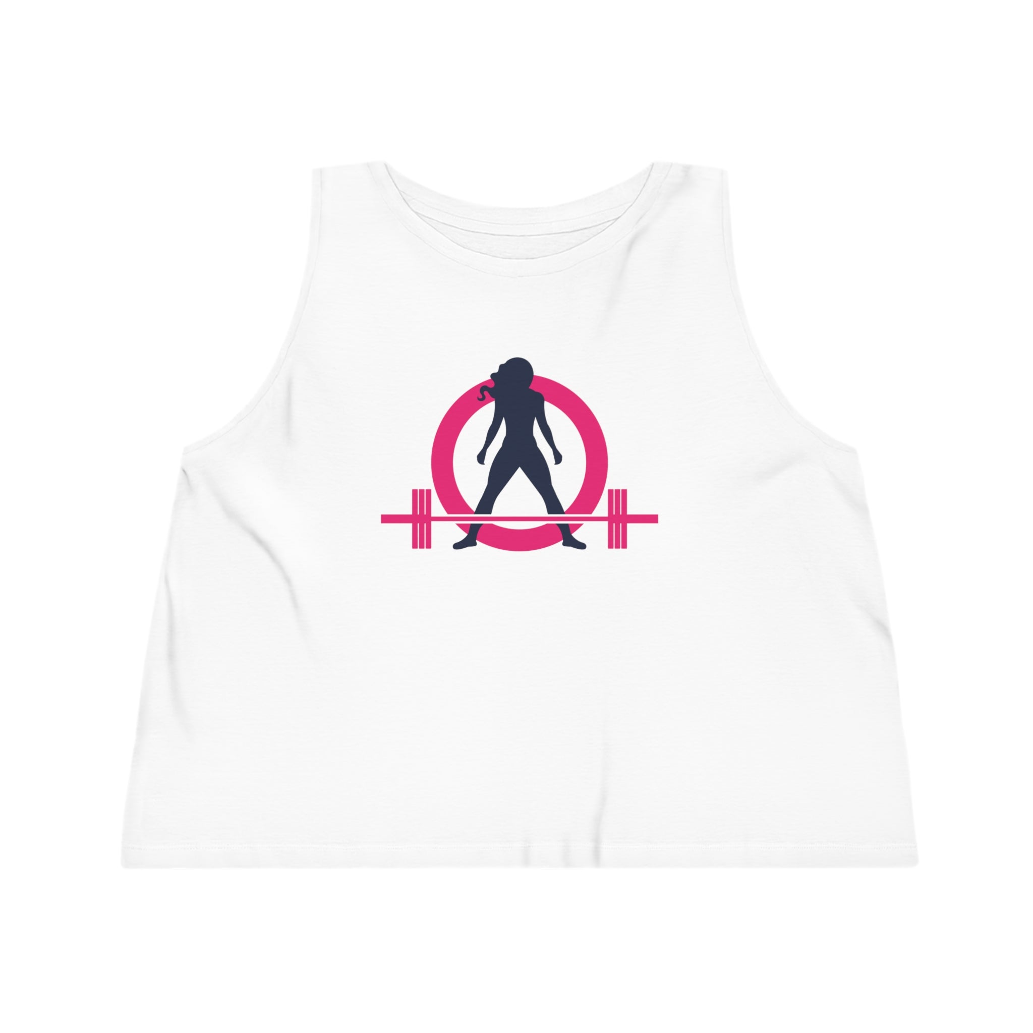 Women's Dancer Cropped Tank Top - Classic Color Logo Front