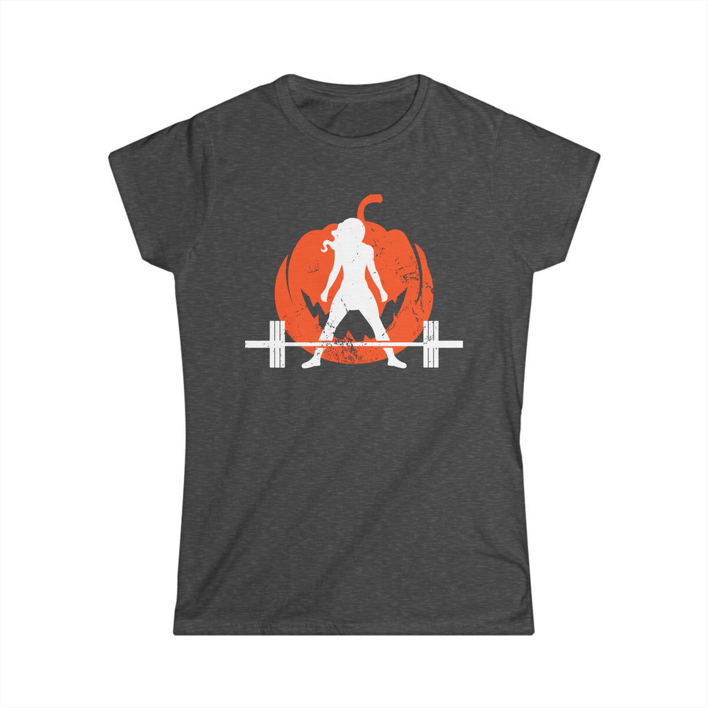 Women's Softstyle Tee - WWLW Halloween -  Pumpkin  Version - Front Logo Plain Back