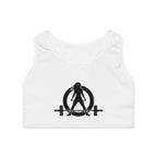 WWLW Sports Bra (AOP) - Black Logo
