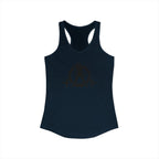 I Could Deadlift You - Women's Ideal Racerback Tank - Black Distressed Logo + Back