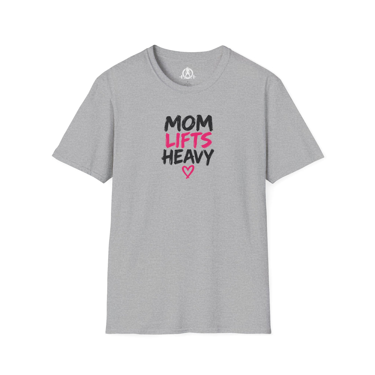 Mom Lifts Heavy – Unisex Softstyle Tee – Black Print
