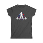 Women's Softstyle Tee -  WWLW USA Logo - Color Dark Logo Front & Plain Back