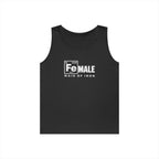 Maid of Iron - Black Tank Top - Front Print + Plain Back