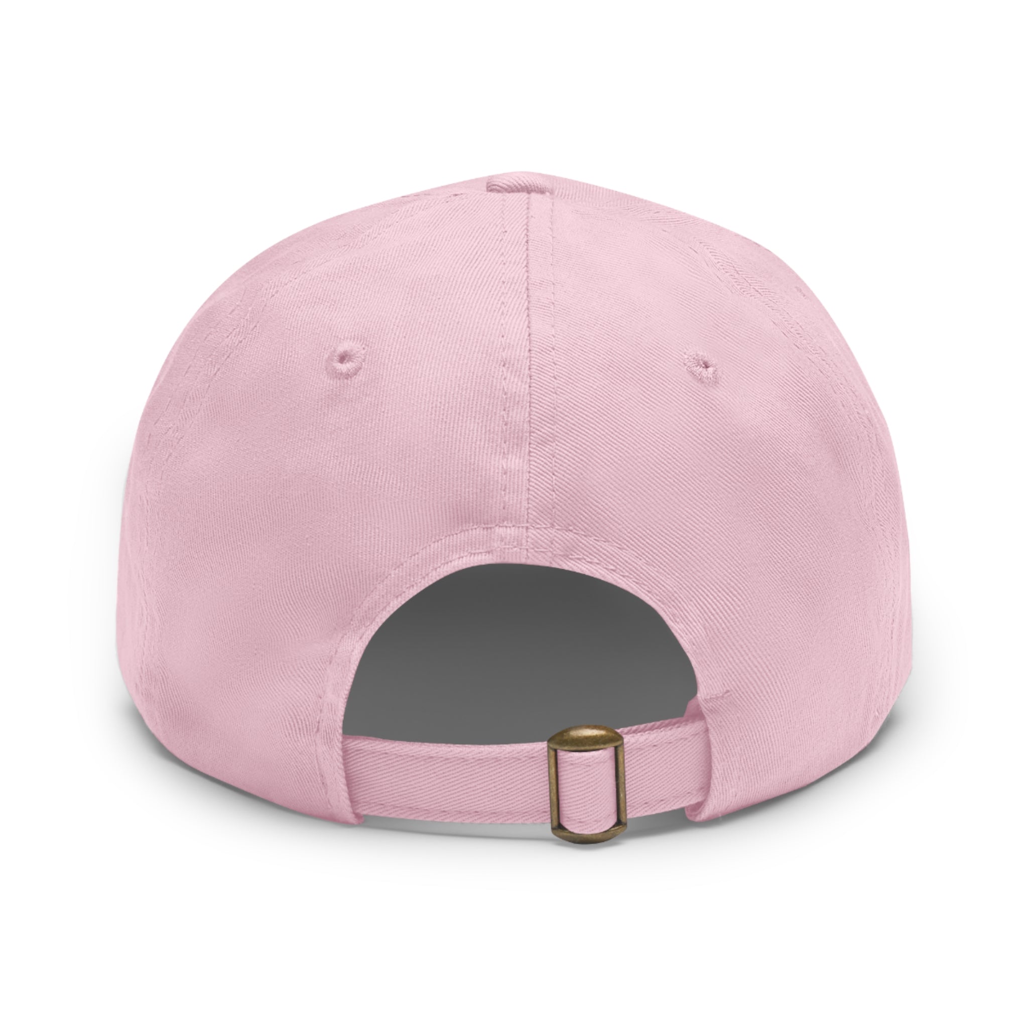Built Different - Dad Hat with Leather Patch (Rectangle) - White Logo