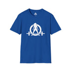 Iron Sharpens Iron - Unisex Softstyle T-Shirt - White Logo Front & Back