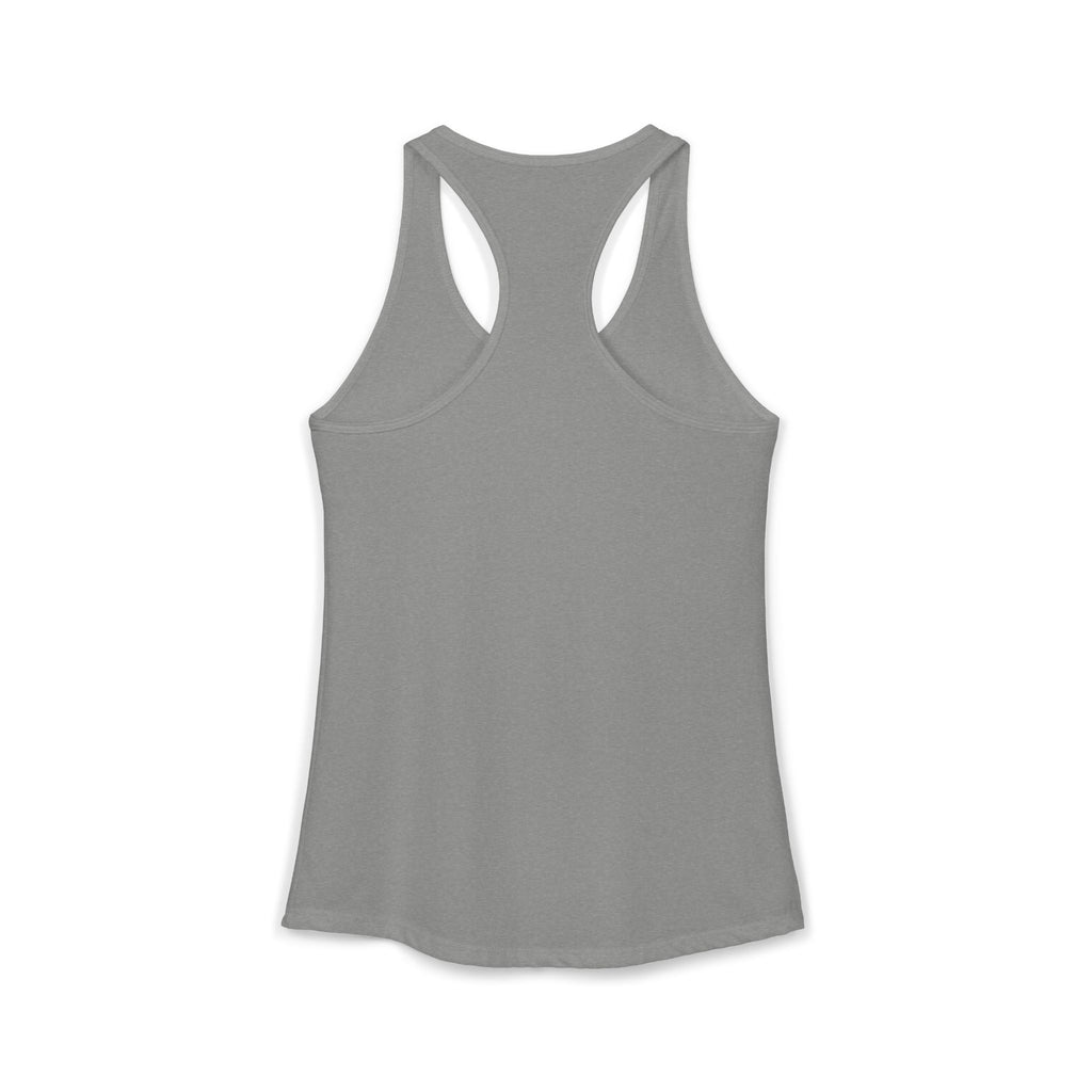 I Could Deadlift You - Women's Ideal Racerback Tank - White Logo - Plain Back