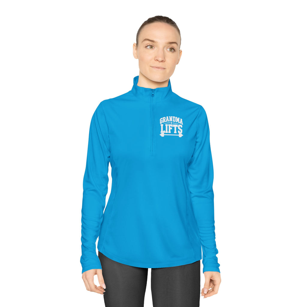 Grandma Lifts - Ladies Quarter-Zip Athletic Pullover
