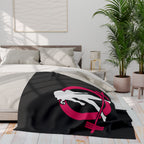 WWLW Arctic Fleece Blanket – Black Classic Logo 🖤