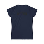 Goal Weight Strong AF - Women's Softstyle Tee - Black Print on Front & Back