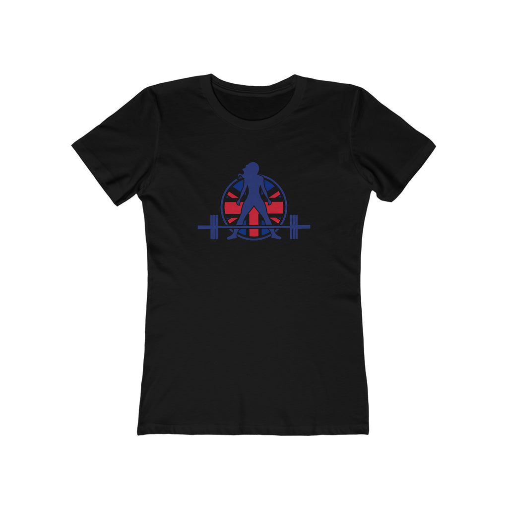 Women's The Boyfriend Tee - UK Light Logo - Plain Back