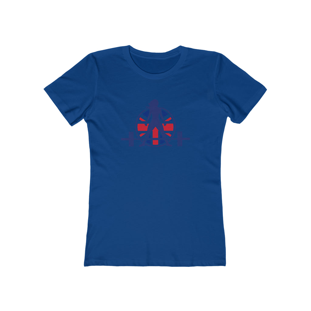 Women's The Boyfriend Tee - UK Light Logo - Plain Back