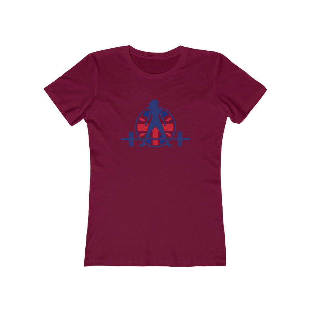 Women's The Boyfriend Tee - UK Light Logo - Plain Back
