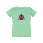 Women's The Boyfriend Tee - UK Light Logo - Plain Back