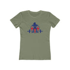 Women's The Boyfriend Tee - UK Light Logo - Plain Back