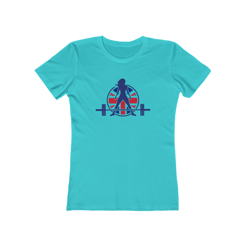 Women's The Boyfriend Tee - UK Light Logo - Plain Back