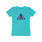 Women's The Boyfriend Tee - UK Light Logo - Plain Back