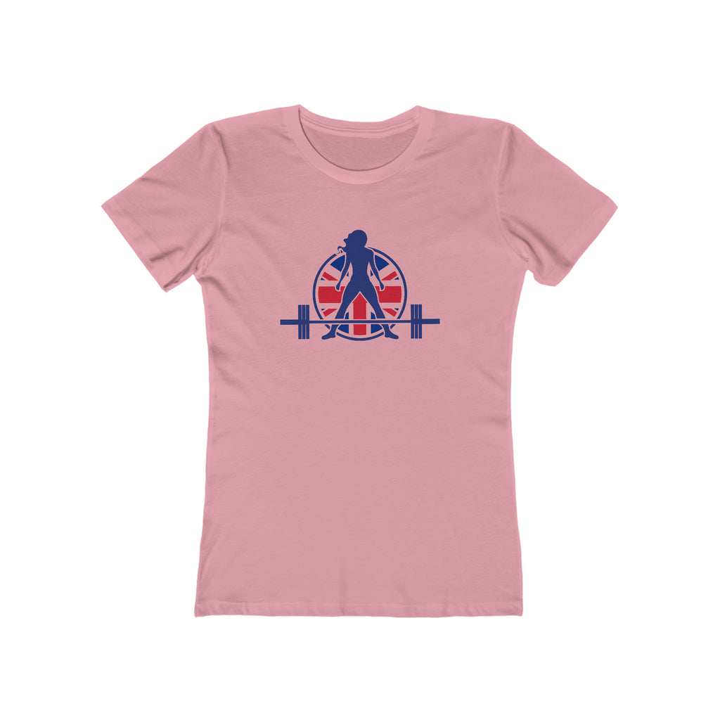 Women's The Boyfriend Tee - UK Light Logo - Plain Back