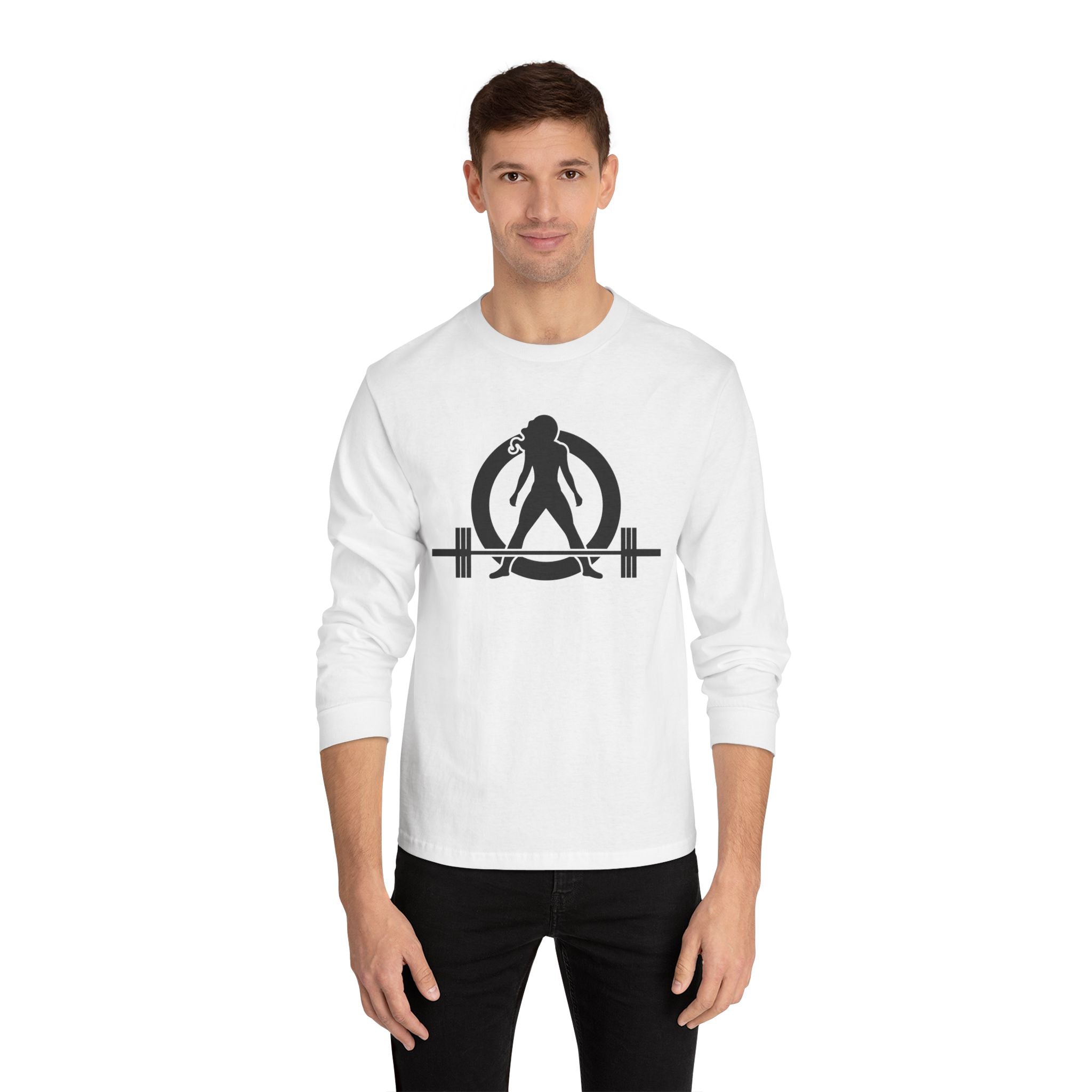 Everything Hurts & I'm Hungry - Unisex Classic Long Sleeve T-Shirt - Black Print on Front & Back