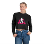 Women's Cropped Sweatshirt - Classic Logo - Plain Back