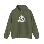 Cardio = Lift Weights Faster - Unisex Heavy Blend Hooded Sweatshirt - White Print on Front & Back