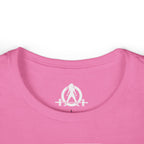 Lift Heavy Run Fast - Women's Softstyle Tee - White Front Logo