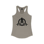 Iron Sharpens Iron - Women's Ideal Racerback Tank - Black Font - Print on Front & Back
