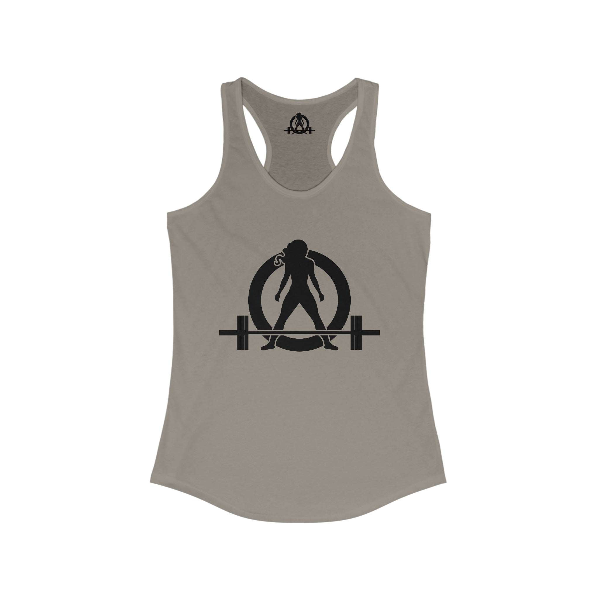 Iron Sharpens Iron - Women's Ideal Racerback Tank - Black Font - Print on Front & Back