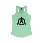 Iron Sharpens Iron - Women's Ideal Racerback Tank - Black Font - Print on Front & Back