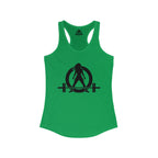 Iron Sharpens Iron - Women's Ideal Racerback Tank - Black Font - Print on Front & Back