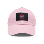 I'm A Barbell Girl - Dad Hat with Leather Patch (Rectangle)