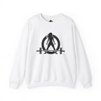 Iron Sharpens Iron - Unisex Heavy Blend™ Crewneck Sweatshirt - Front Black Logo - Front & Back Print