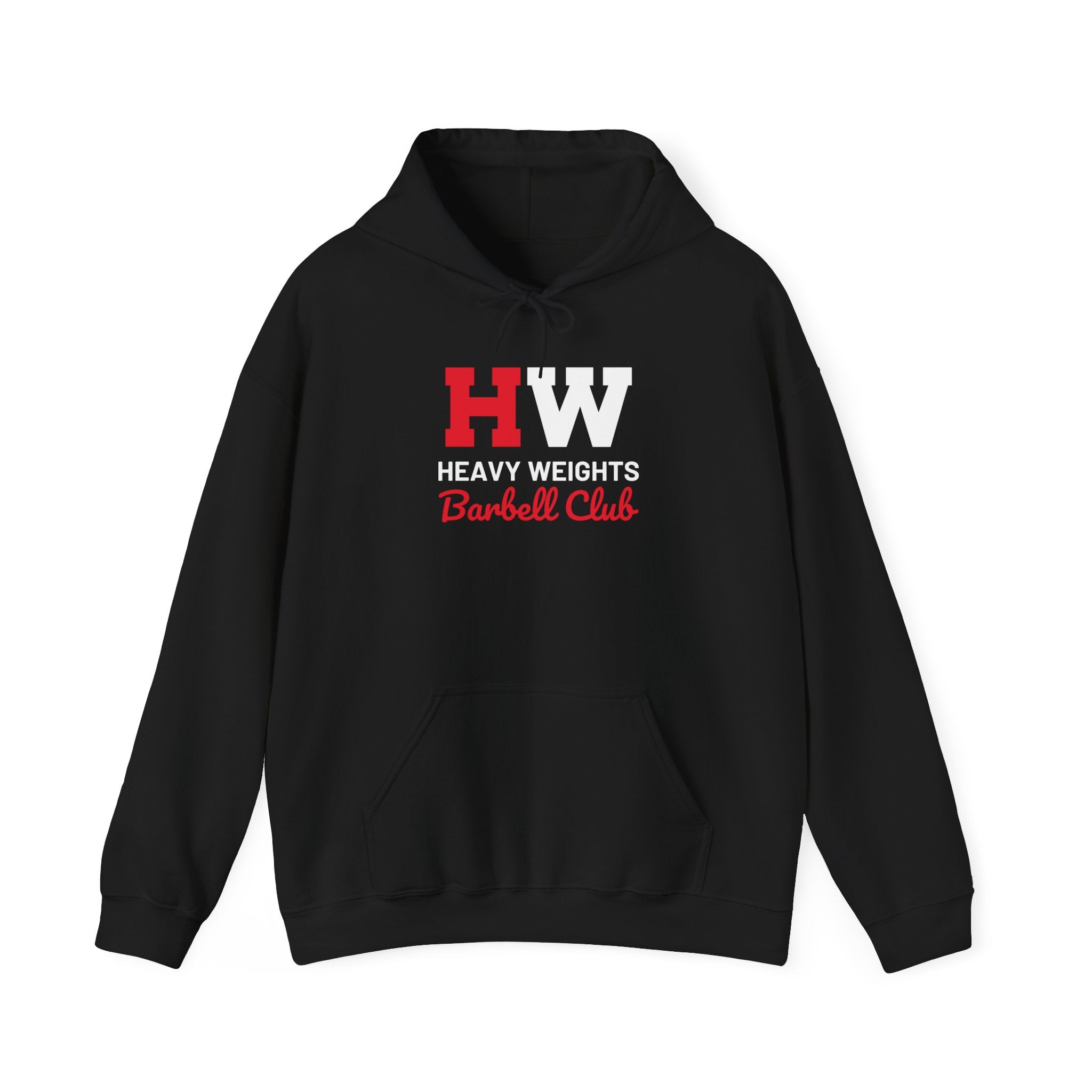 Heavy Weights Barbell Club  - Unisex Heavy Blend Hooded Sweatshirt  - Front Logo