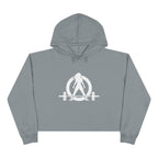 Empowered Crop Hoodie – For Strong Women Who Lift - White Classic WWLW  Logo