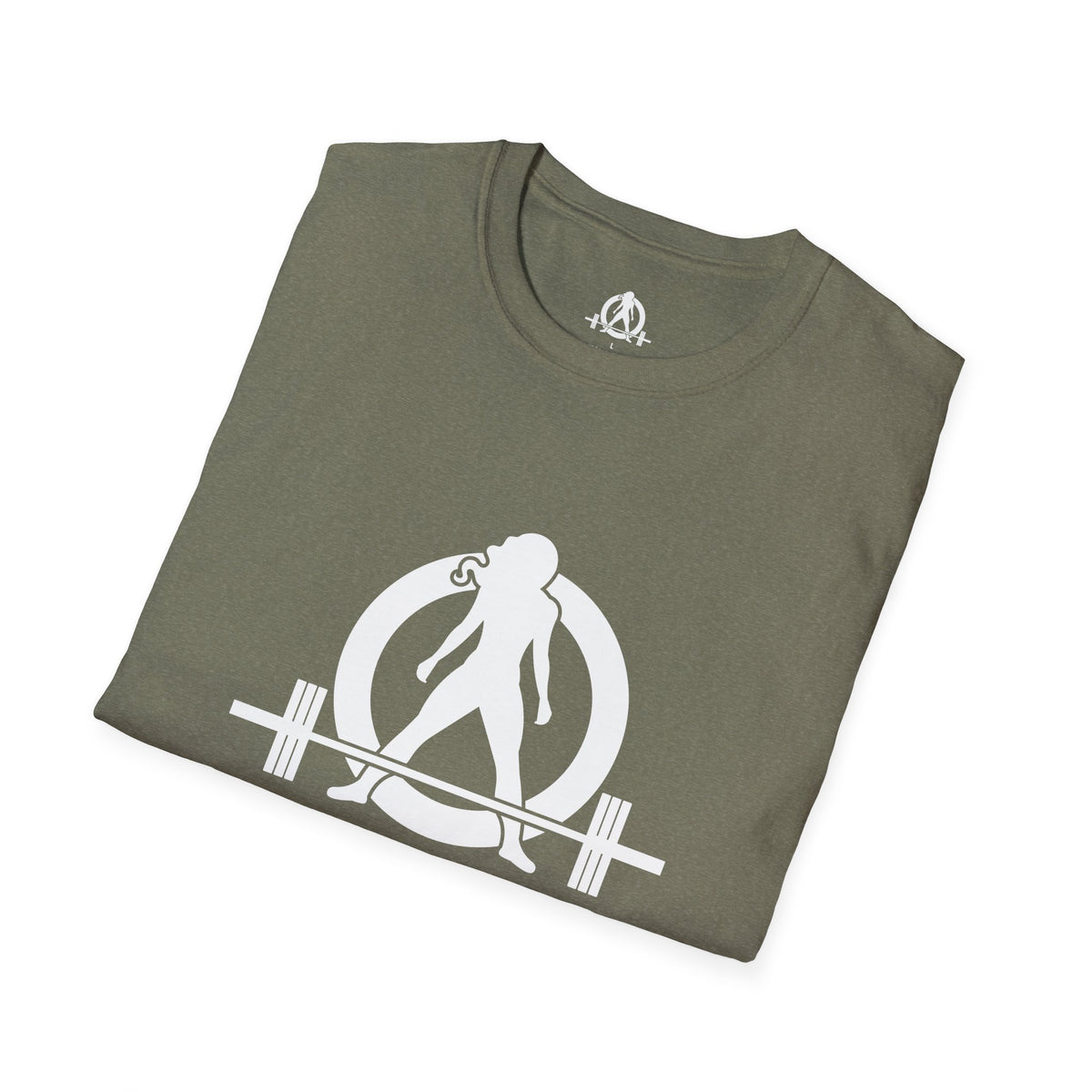 STRONG NOT SKINNY - Unisex Soft-style Tee - White Front & Back Logo