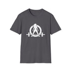 Kick Your Ass – Unisex Softstyle Tee | White Front, Plain Back