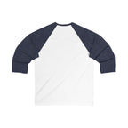 WWLW Barbell Club - Unisex 3\4 Sleeve Baseball Tee - Front Logo Plain Back