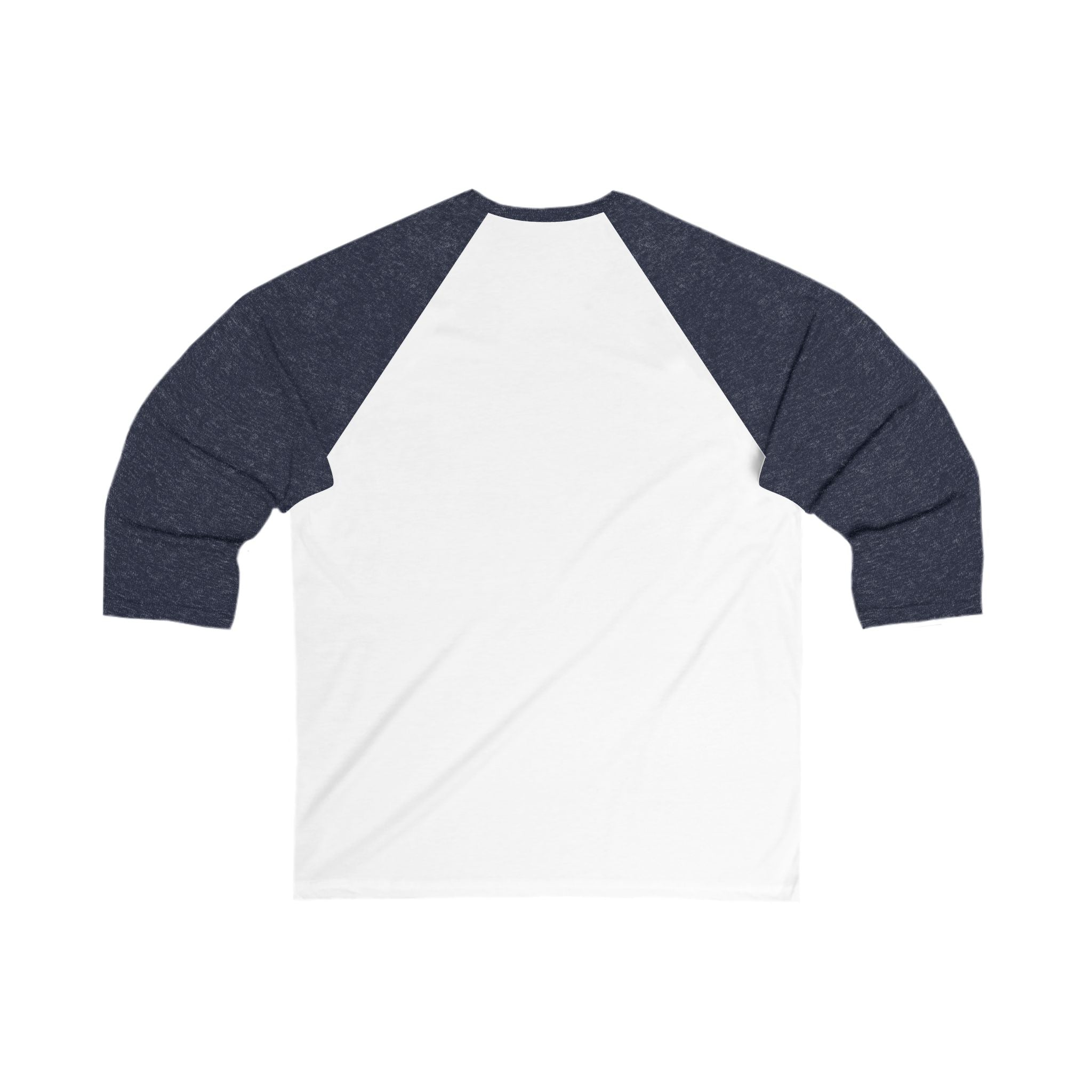 WWLW Barbell Club - Unisex 3\4 Sleeve Baseball Tee - Front Logo Plain Back