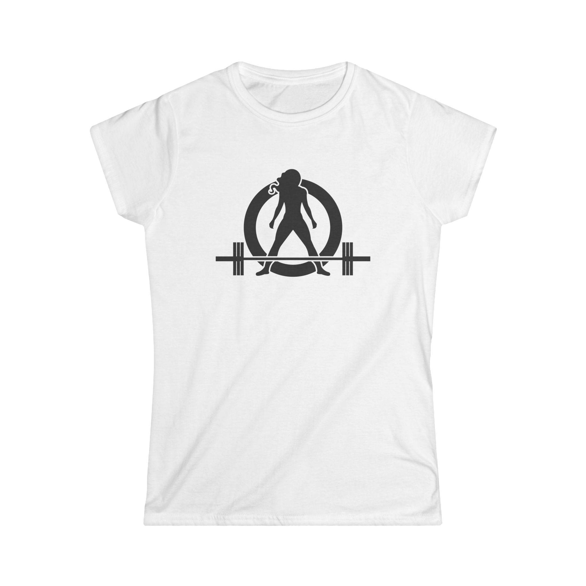 45 + 45 = 135 V1 - Women's Softstyle Tee - Black Logo on Front & Back