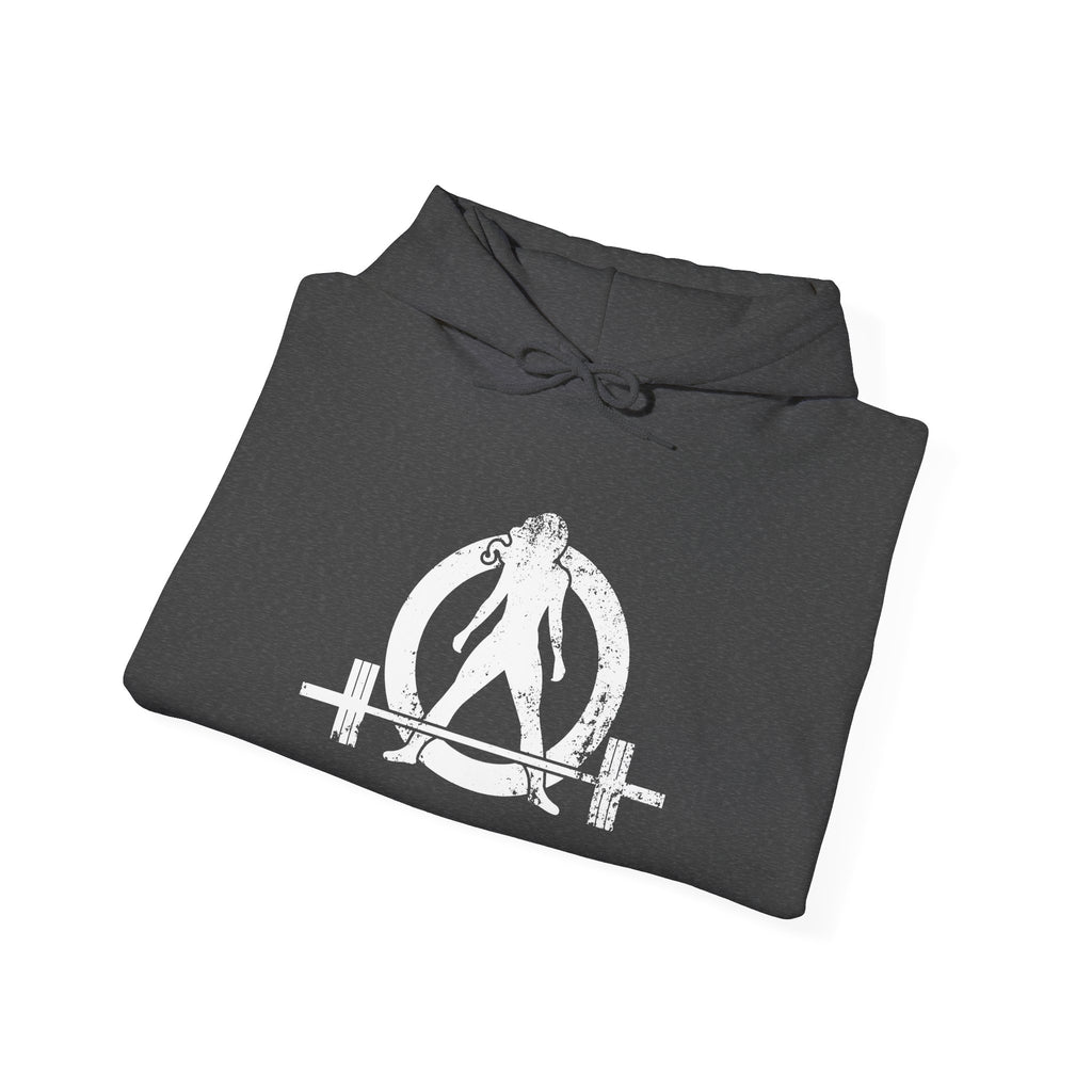 The Bar Is Loaded - Unisex Heavy Blend Hooded Sweatshirt - White Logo