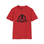 Iron Sharpens Iron - Unisex Softstyle T-Shirt - Black Logo Front & Back