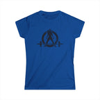 Women's Softstyle Tee - WWLW Distressed Logo - Black - Logo Front Plain Back