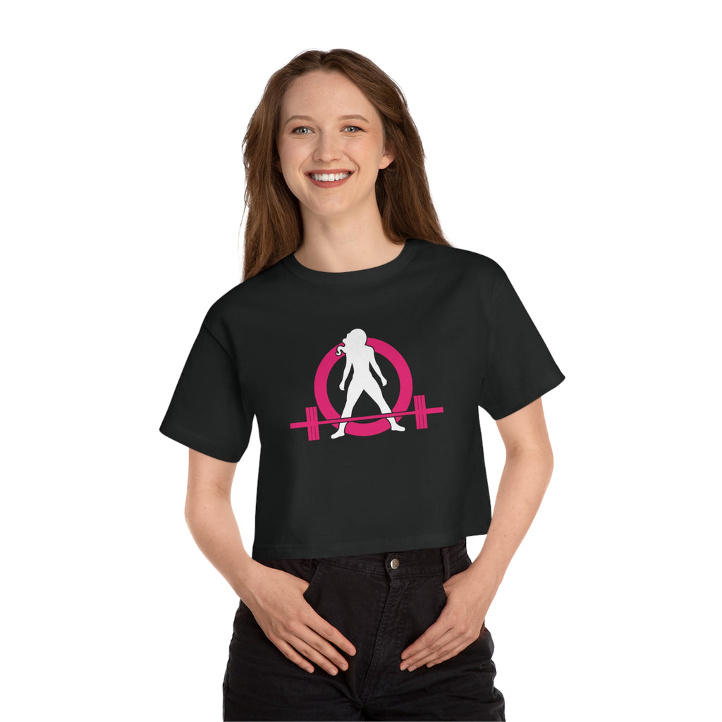 Champion Women's Heritage Cropped T-Shirt - Classic Color Logo