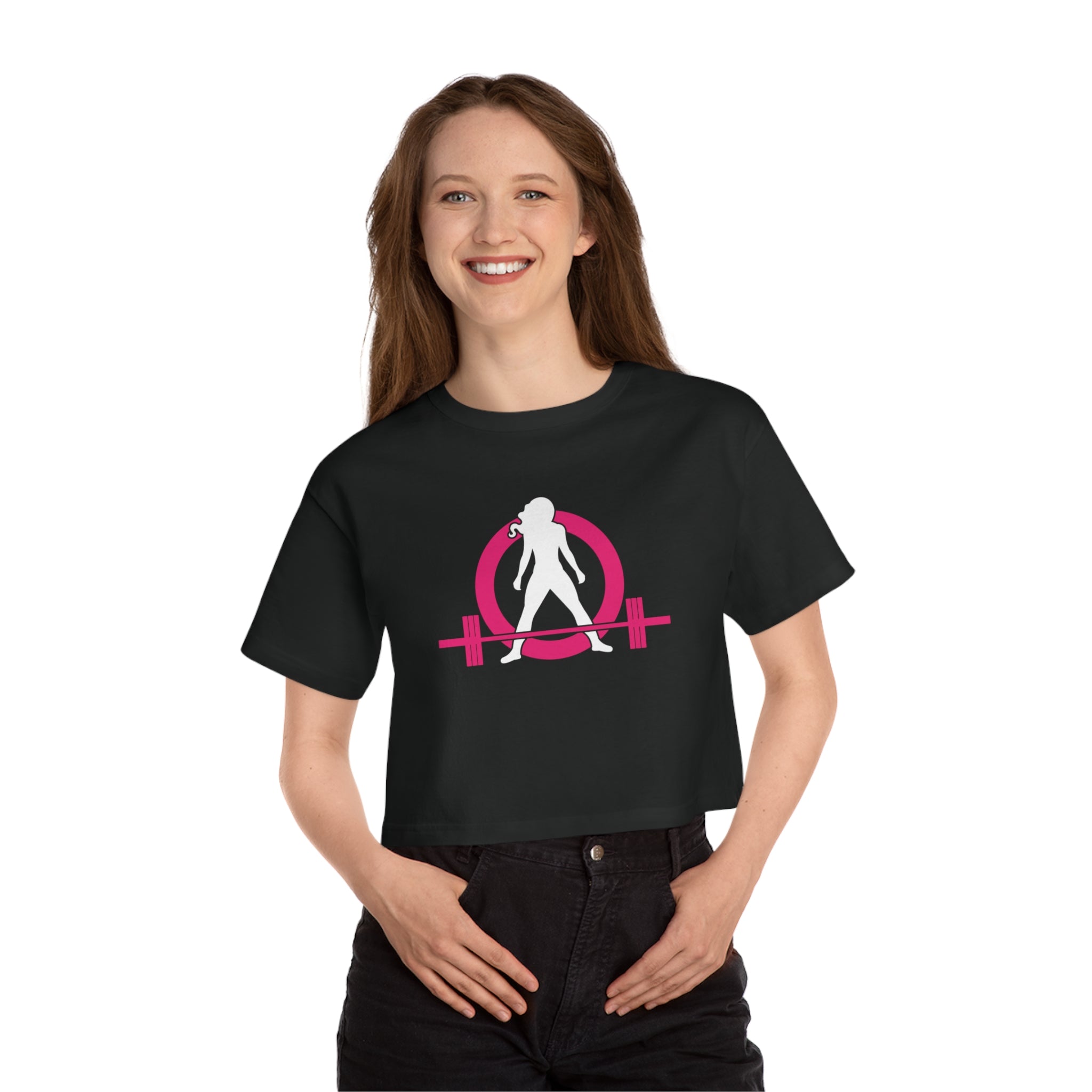 Champion Women's Heritage Cropped T-Shirt - Classic Color Logo
