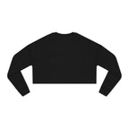 Women's Cropped Sweatshirt - Classic Logo - Plain Back