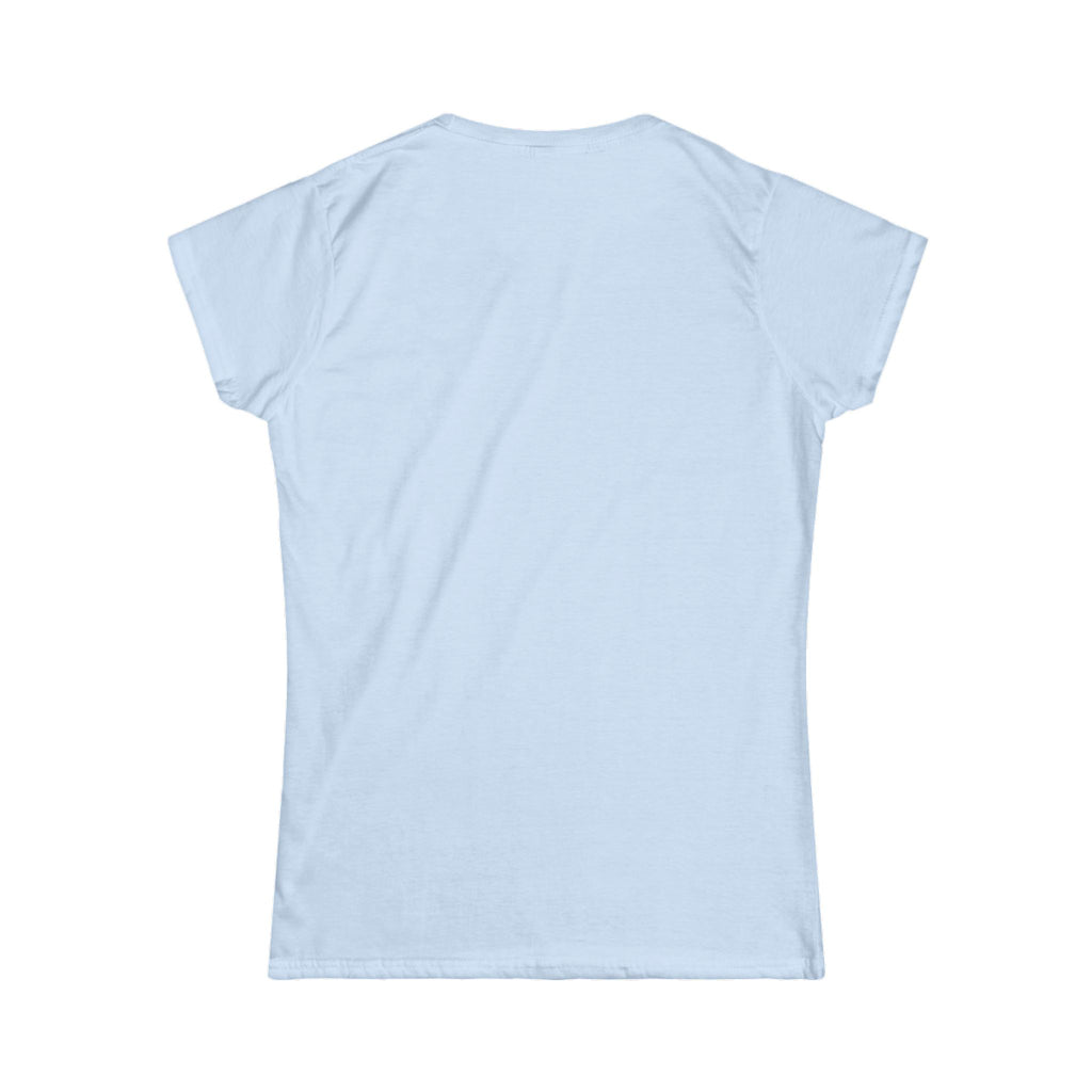 Grandma Lifts t - Women's Softstyle Tee - White Logo Plain Back