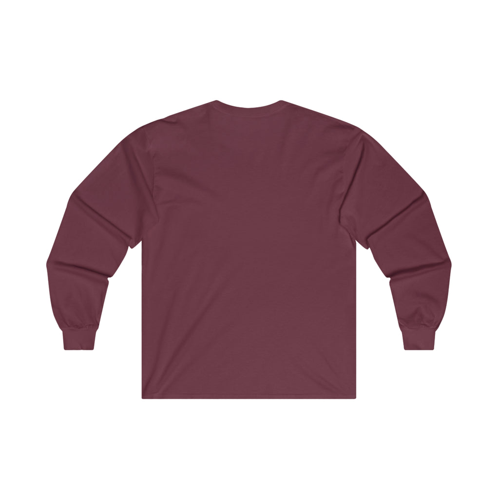 Lift Heavy Shit - Unisex Ultra Cotton Long Sleeve Tee - White Print on Front