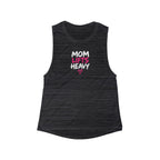Mom Lifts Heavy – Women's Flowy Scoop Muscle Tank – Front Print