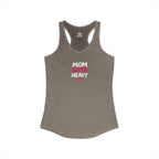 Mom Lifts Heavy – Women's Ideal Racerback Tank – Front Print