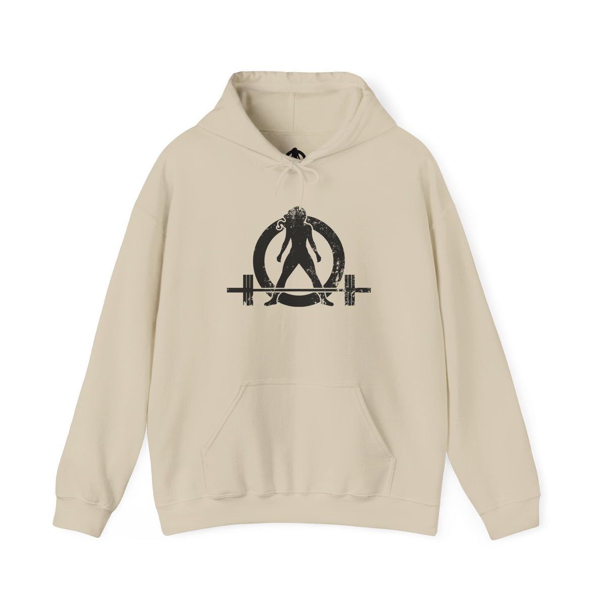 WWLW Distressed Black Logo Hoodie – Unisex Heavy Blend
