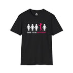 Dare To Be Different - Flex - Unisex Softstyle T-Shirt - Logo Front - Plain Back